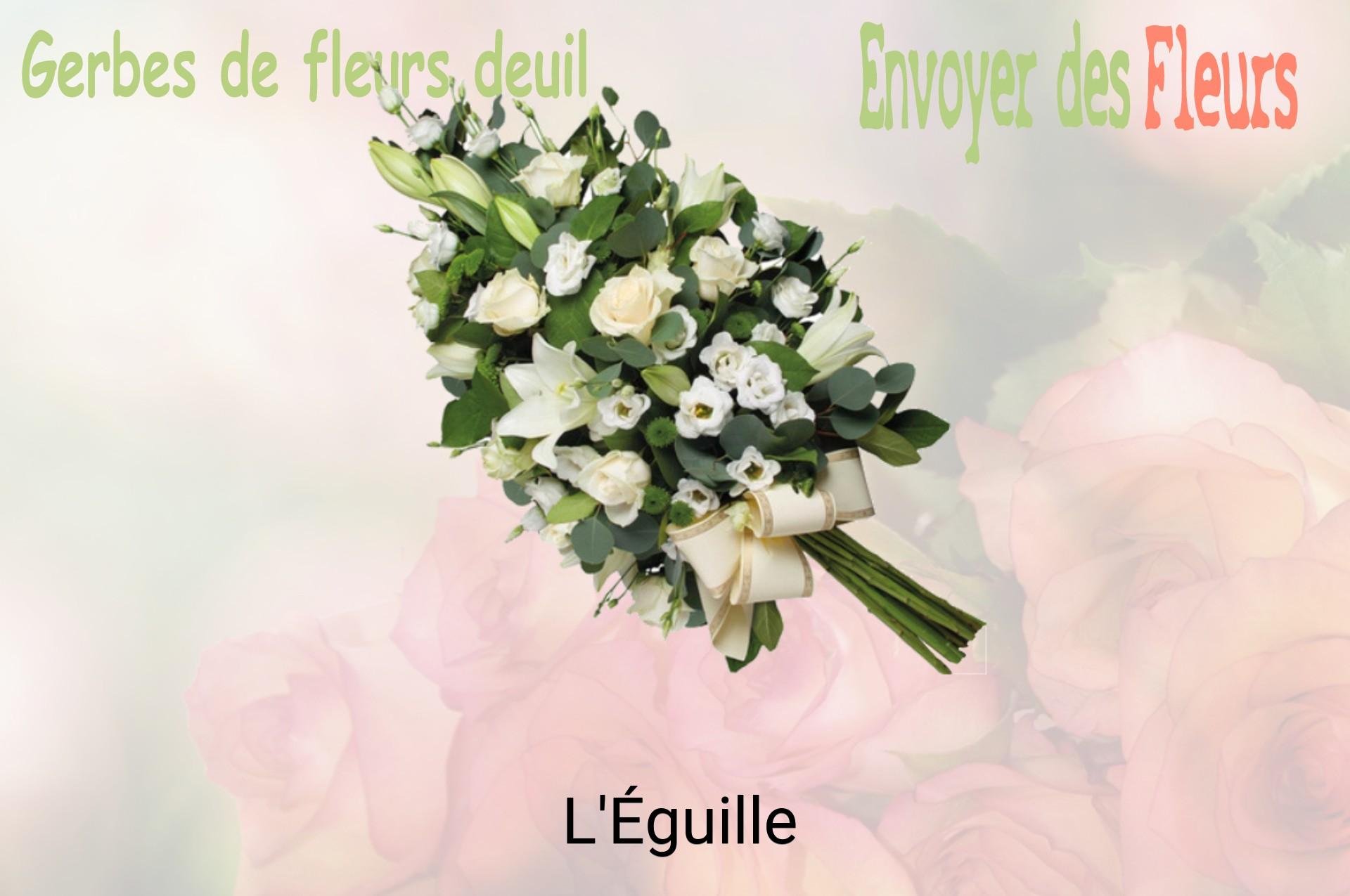 Gerbe de fleurs de deuil livrée à L'Éguille